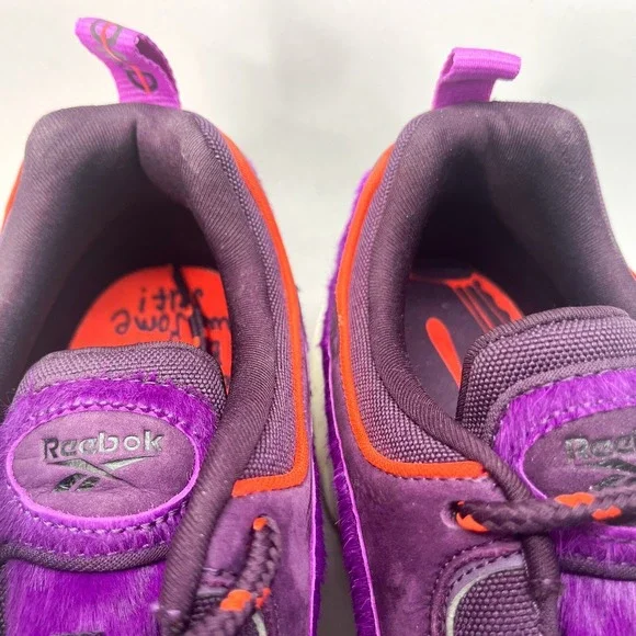 Reebok Mens 11 GOK Daytona DMX Shoes Chalk Pigment Purple Running Sneaker FV6077